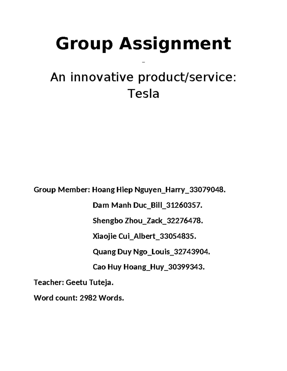 Group 4 Electric car assignment Final check - Group Assignment _ An ...