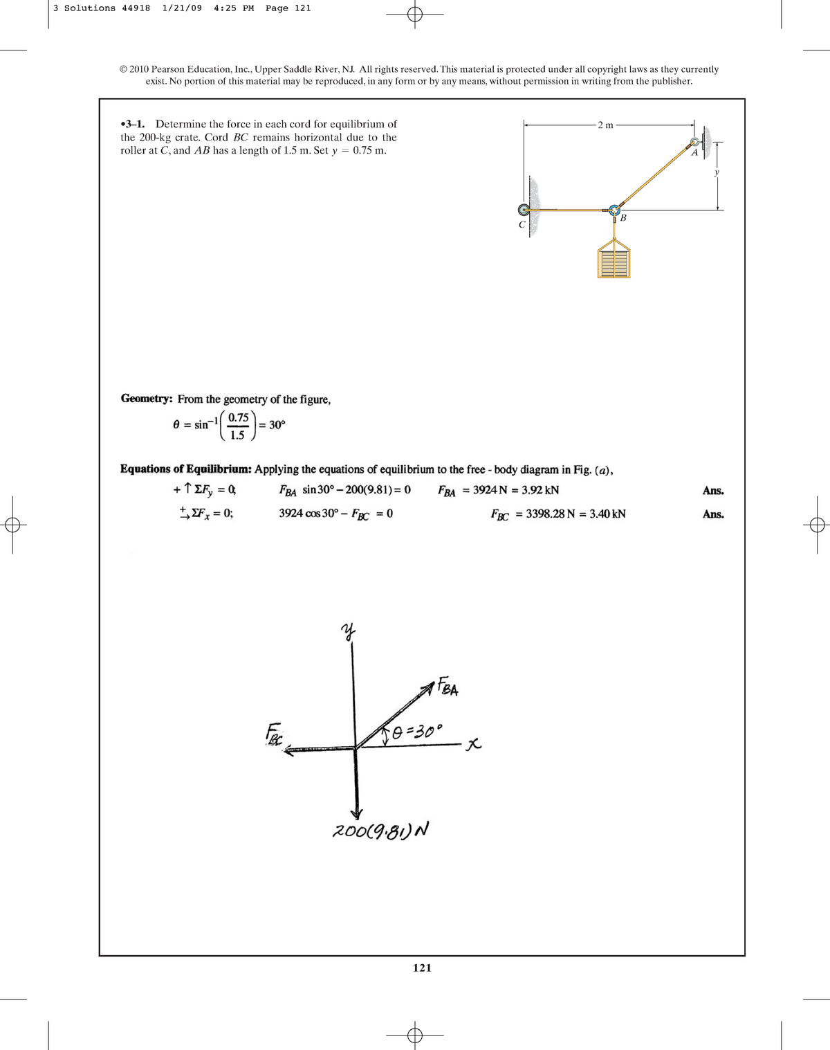 Chapter 3 - SOLUCIONARIO ESTATICA HIBBELER ED 12 - •3–1. Determine The ...