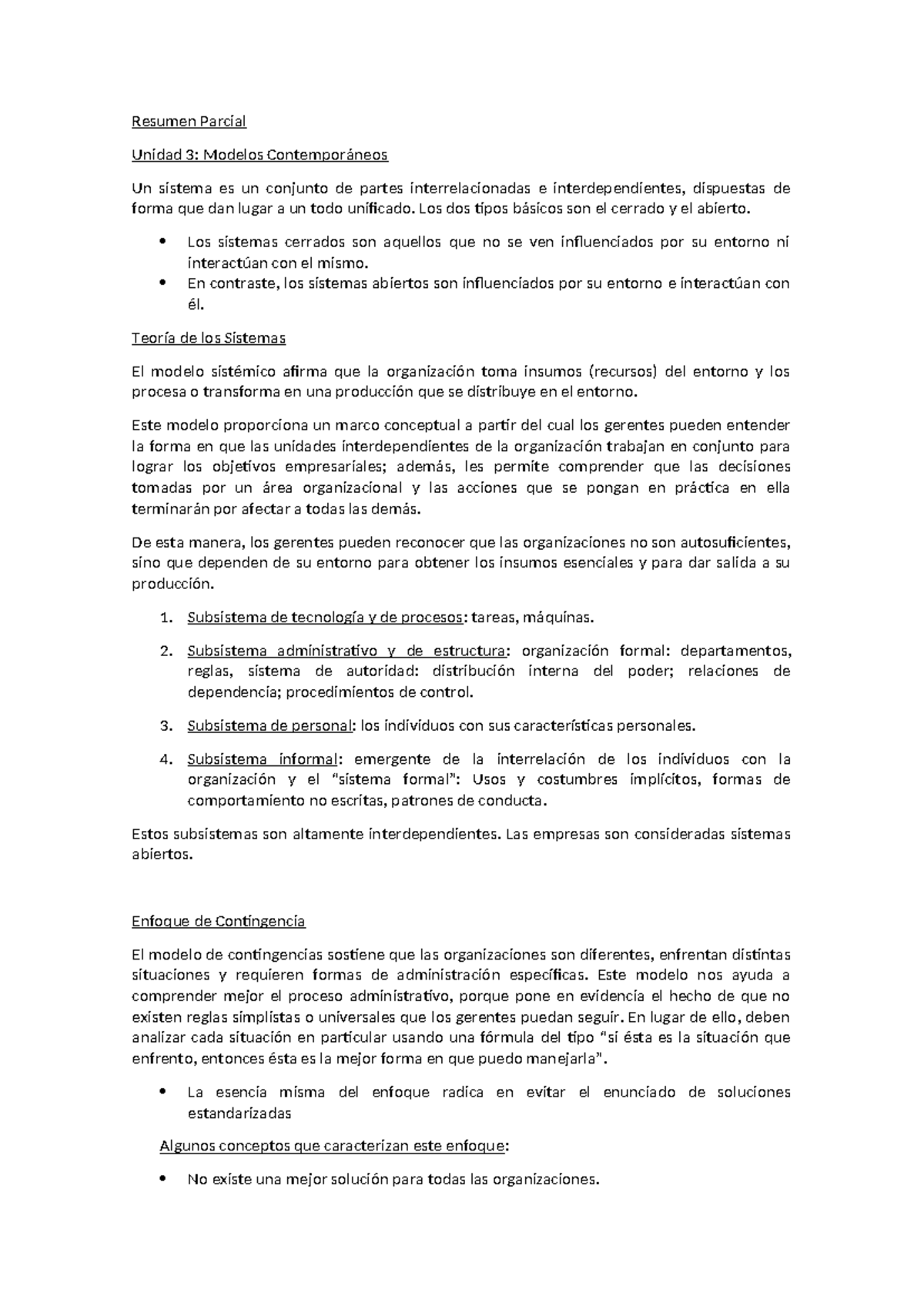 Resumen Segundo Parcial Adm Empr I Resumen Parcial Unidad Modelos