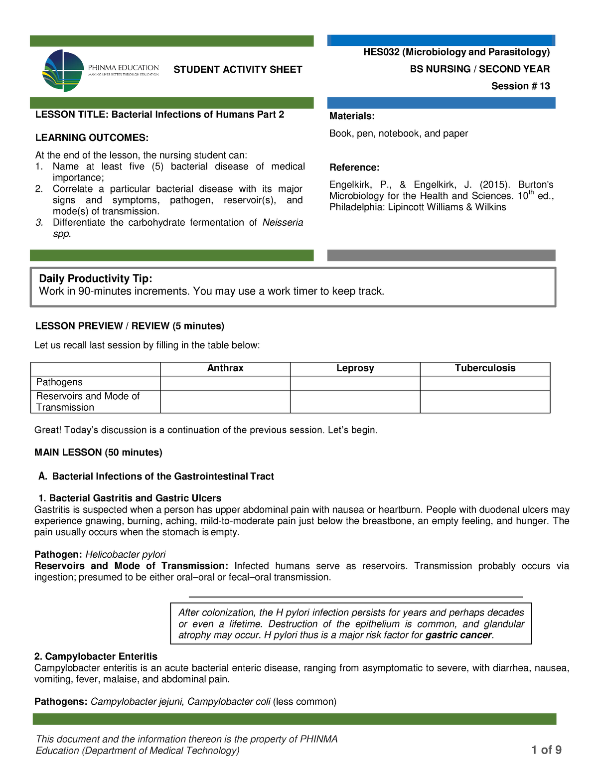 SAS HES032 13 - Micropara - This Document And The Information Thereon ...