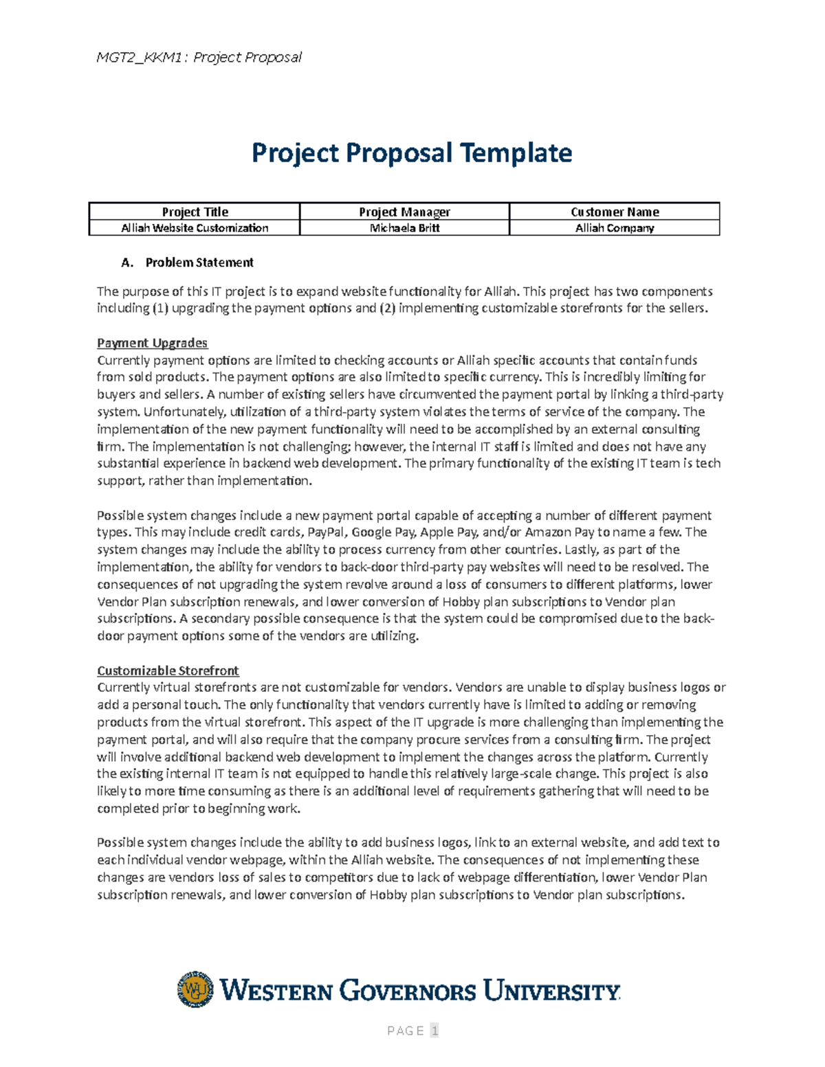 M Britt Project Proposal - MGT2_KKM1: Project Proposal Project Proposal ...