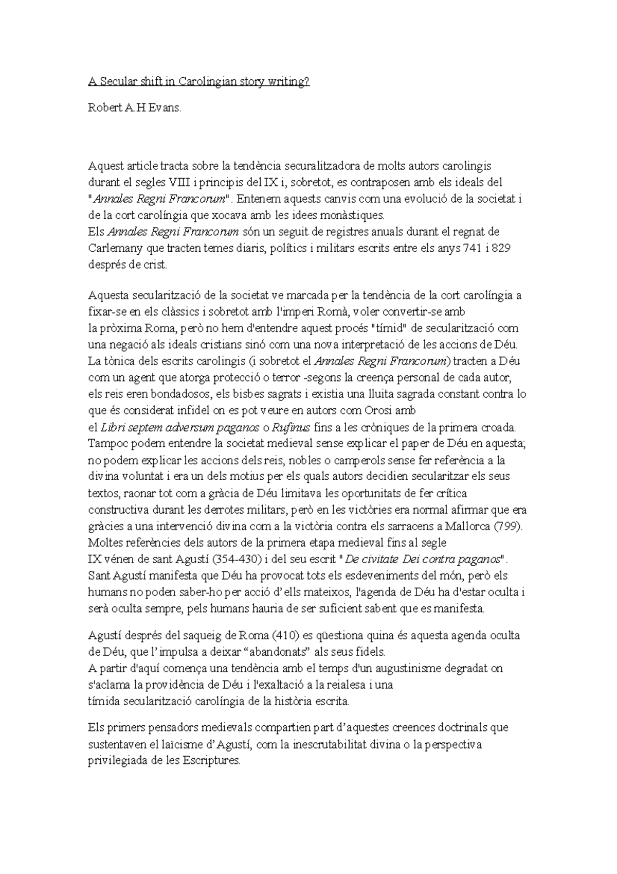 A Secular shift in Carolingian story writing 1 - A Secular shift in ...
