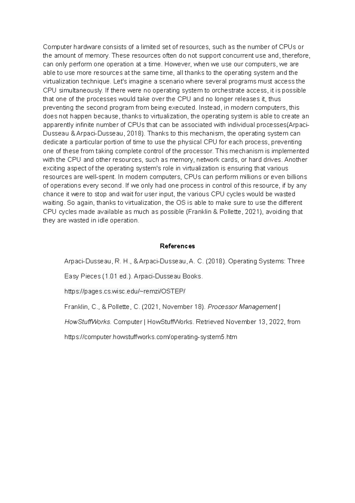 Discussion Assignment Unit 1 Cs 2301 Computer Hardware Consists Of A Limited Set Of Resources Discussion Assignment Unit 1 Cs 2301 Computer Hardware Consists Of A Limited Set Of Resources