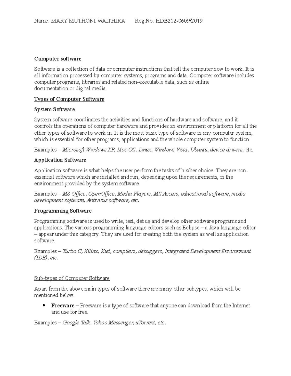 Assignment on computer systems - Business information technology ...