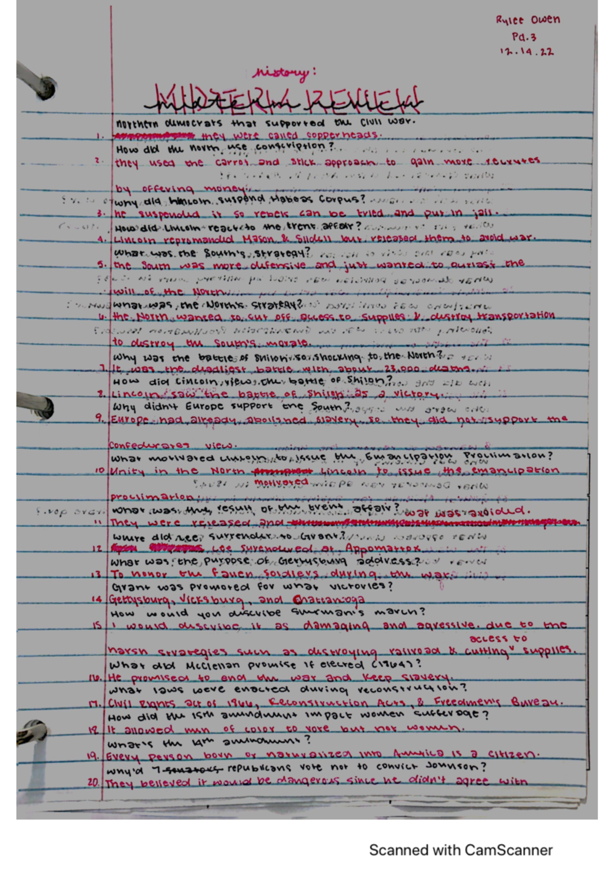 History Midterm Review - Studocu