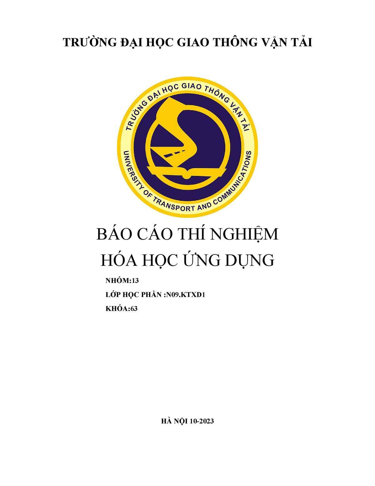 TRƯỜNG ĐẠI HỌC GIAO Thông VẬN TẢI - TRƯỜNG ĐẠI HỌC GIAO THÔNG VẬN TẢI ...