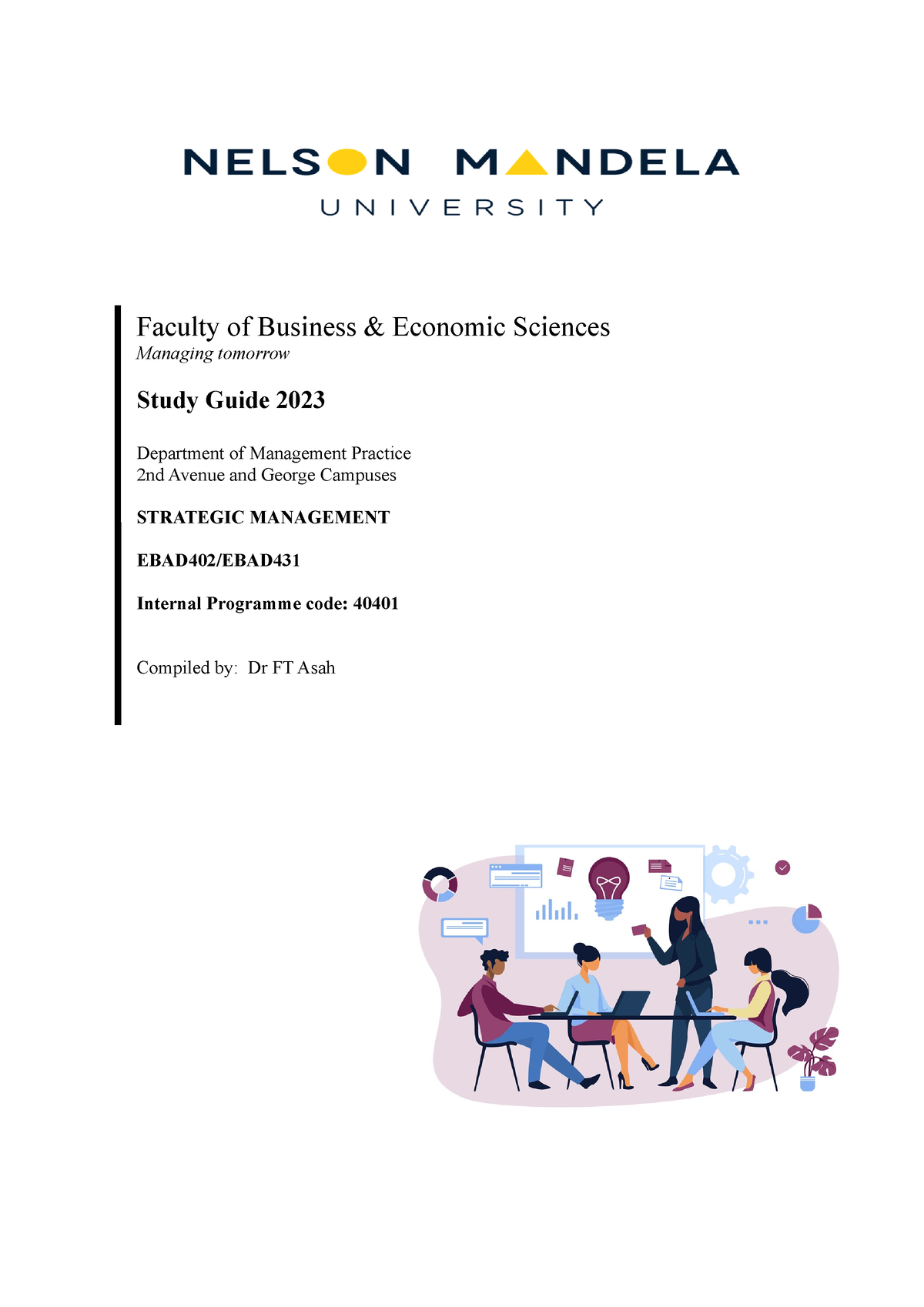 Strategic Management Study Guide 2023 Final - Faculty Of Business ...