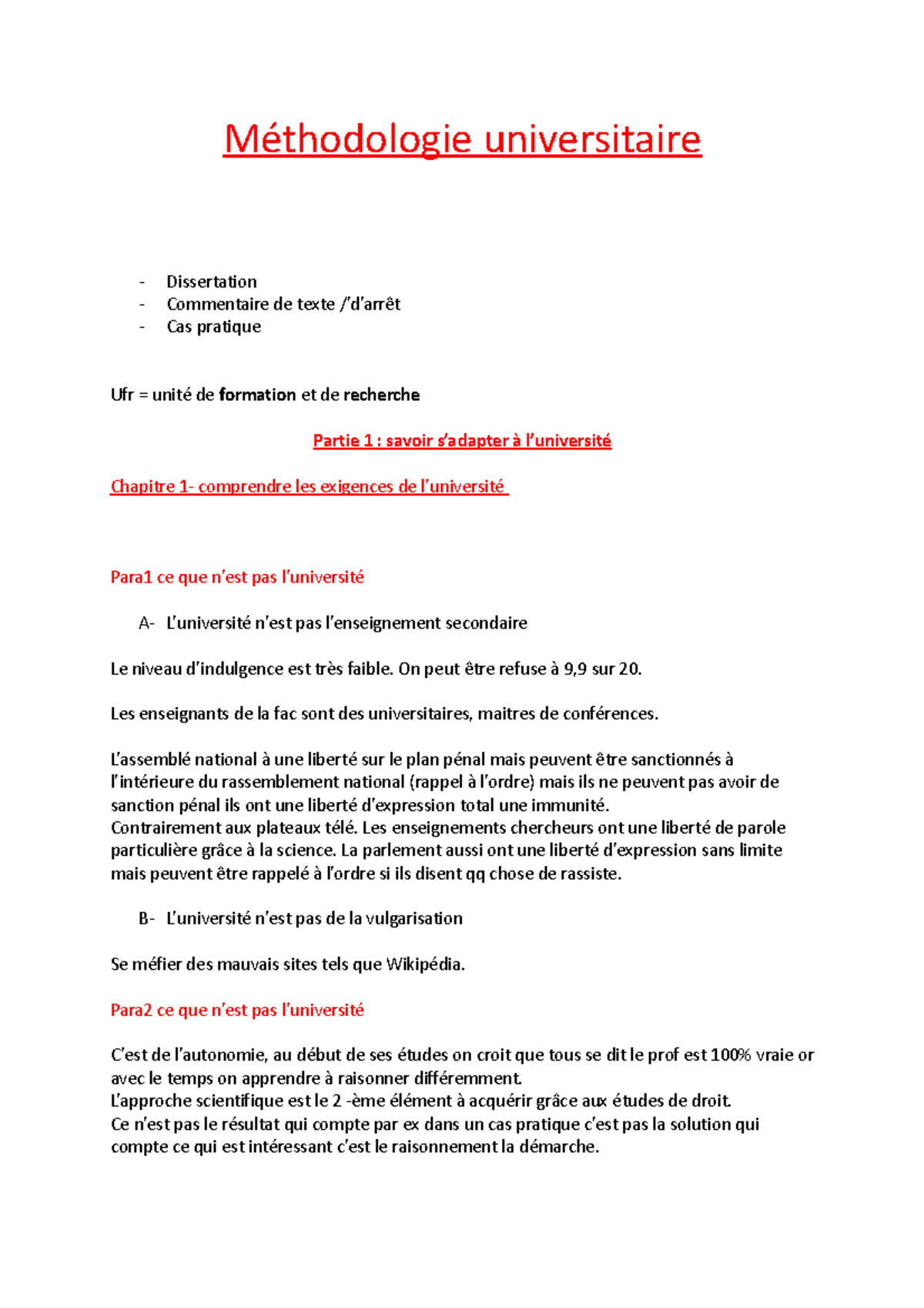 exemple de dissertation universitaire