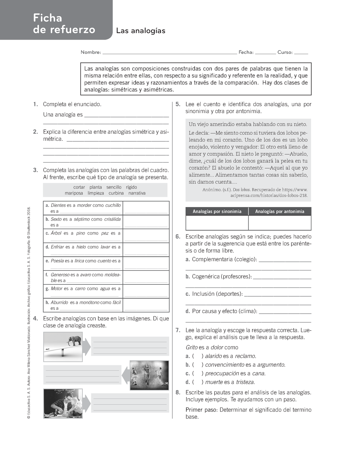 Ejercicios De Analogias Para Imprimir Ejercicios De Conectores 4926