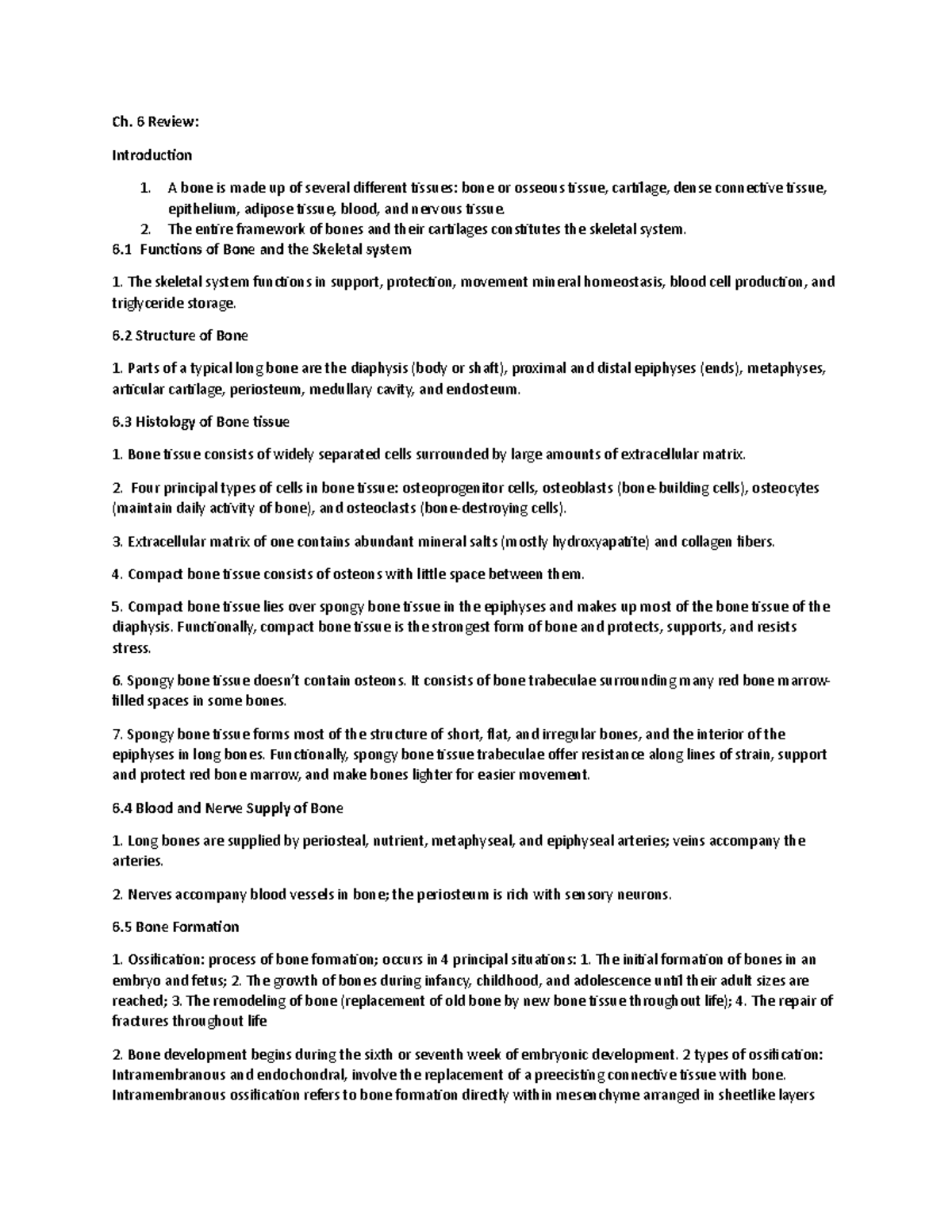 Week 5 Readings Ch6 7 8 9 Biol 1414 Humber College Studocu