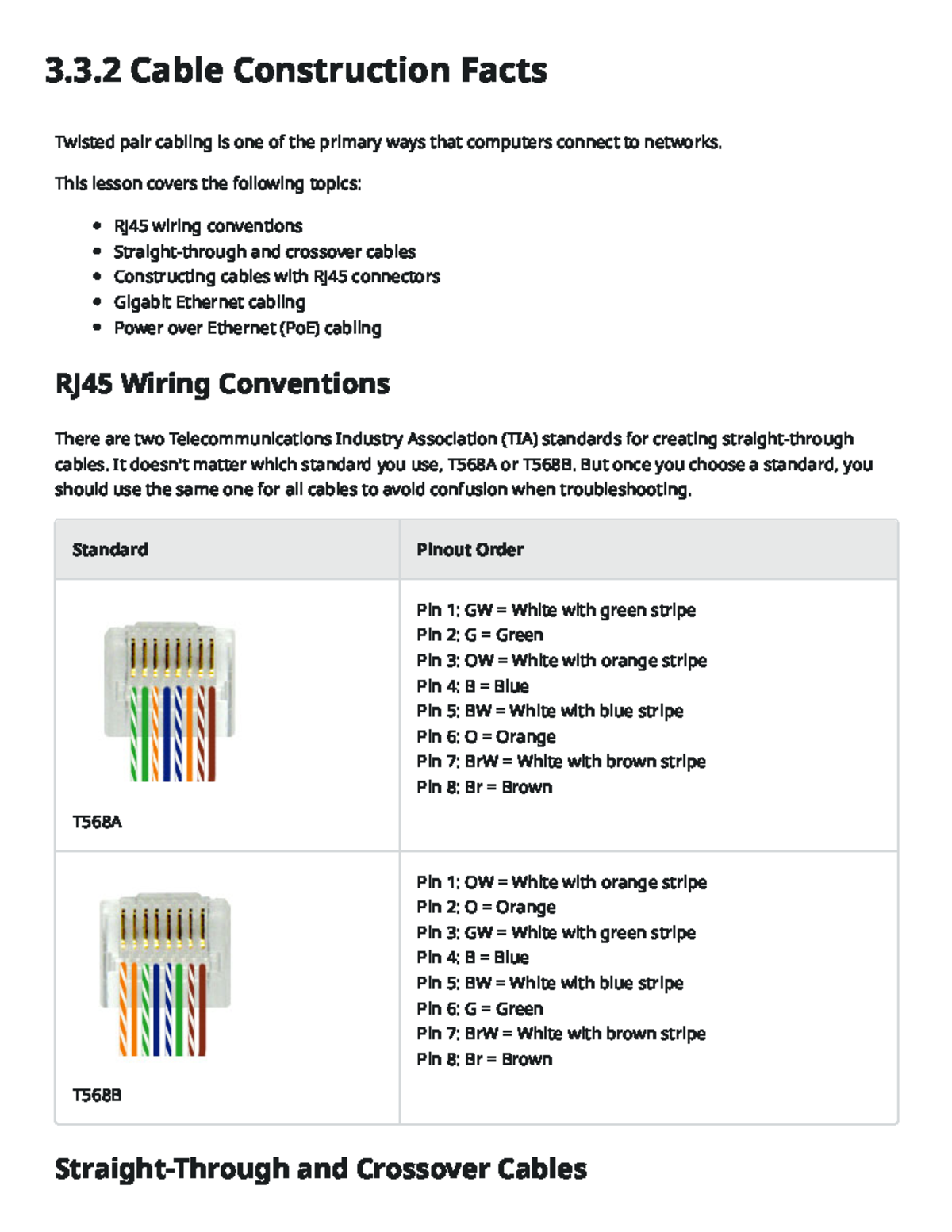 3-3-2 Cable Construction Facts - ! 