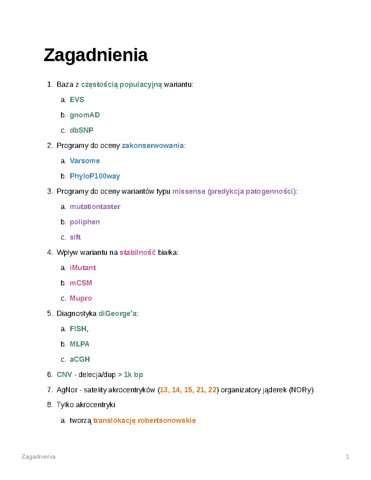 Zagadnienia - Powtórka Do Egzaminu - Zagadnienia 1 Zagadnienia Baza Z ...