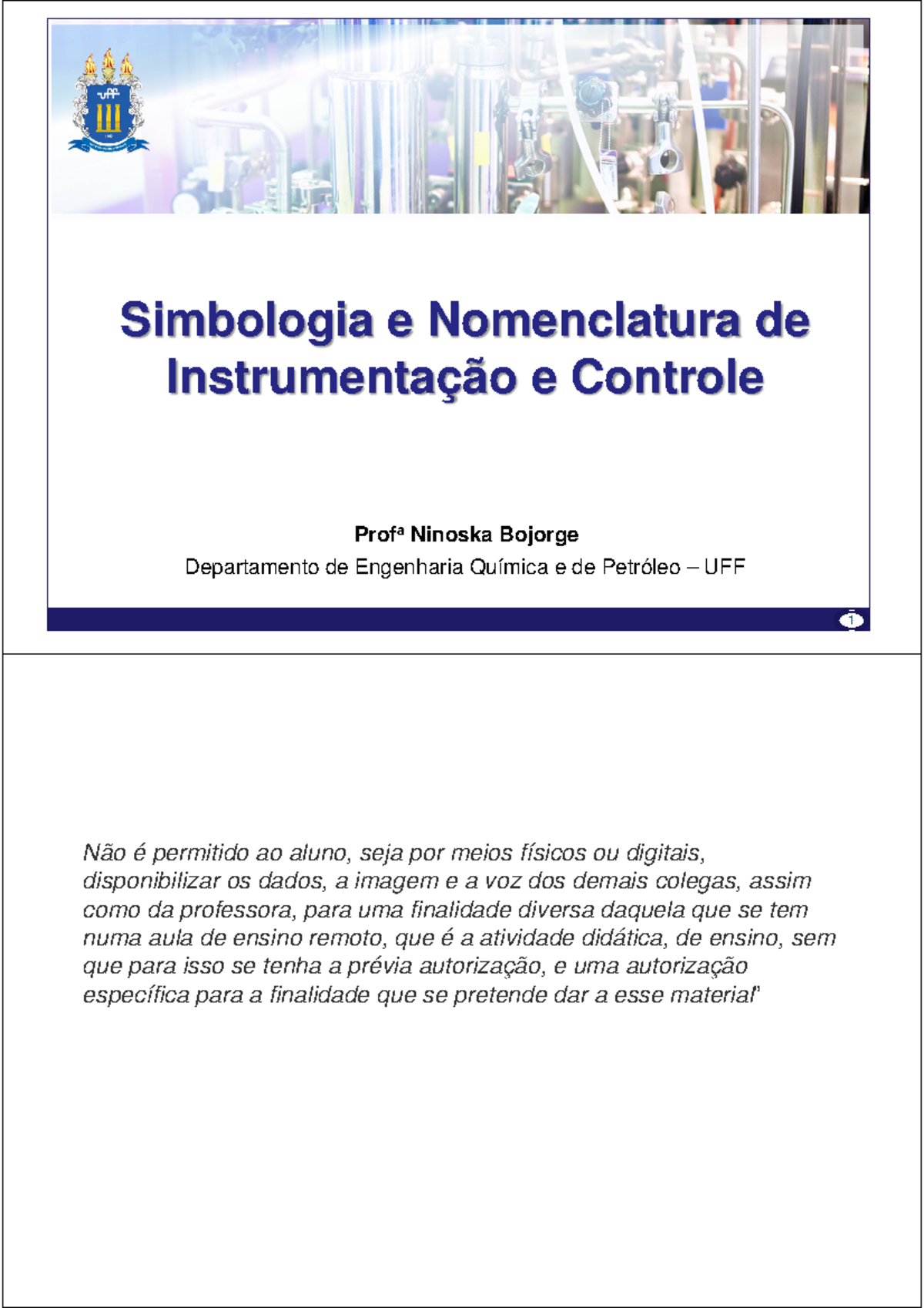 Aula02 Instrumentation Nomenclature and Simboloqy P&ID 2021 Português