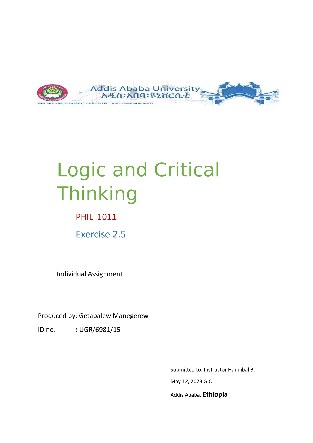 logic and critical thinking course code phil 1011 ppt