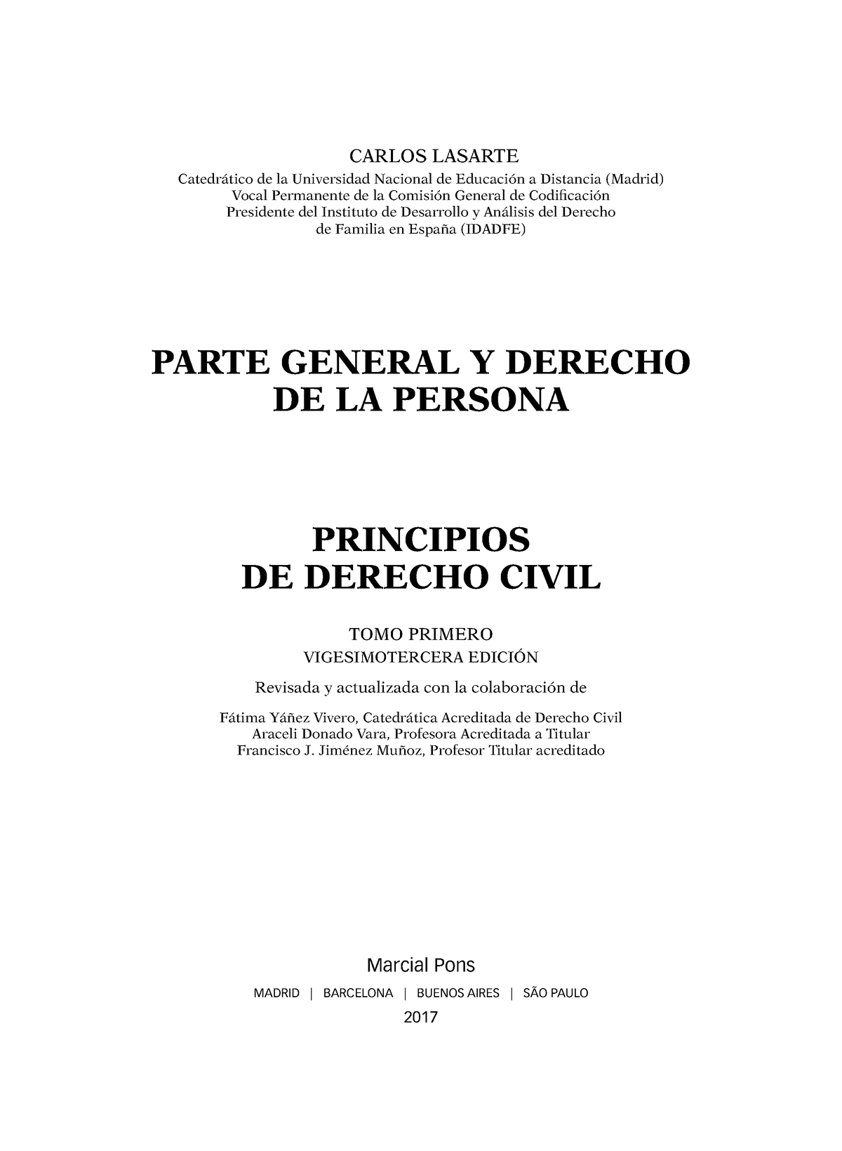 Principios DE Derecho Civil- Parte General Y Derecho DE LA Persona ...