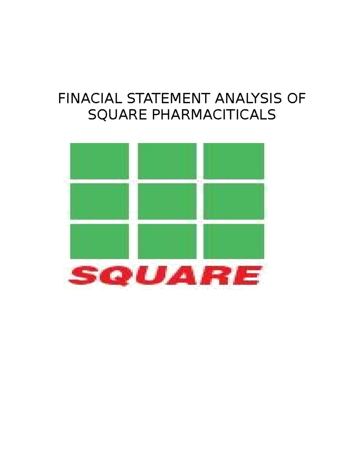 Executive Summary of fsa 1 report on performance analysis - FINACIAL ...