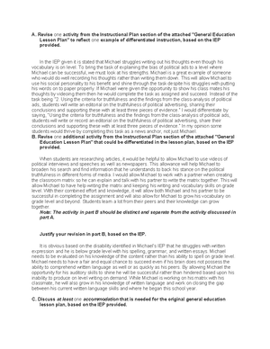 D-187 Task 4 - Task 4 revised and passed for Differentiated Instruction ...