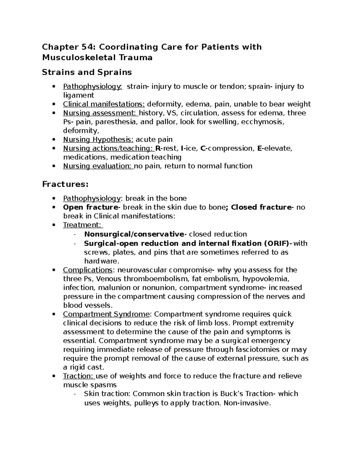 Module 9 Guided notes for Guided Lecture 2 - Chapter 54: Coordinating ...