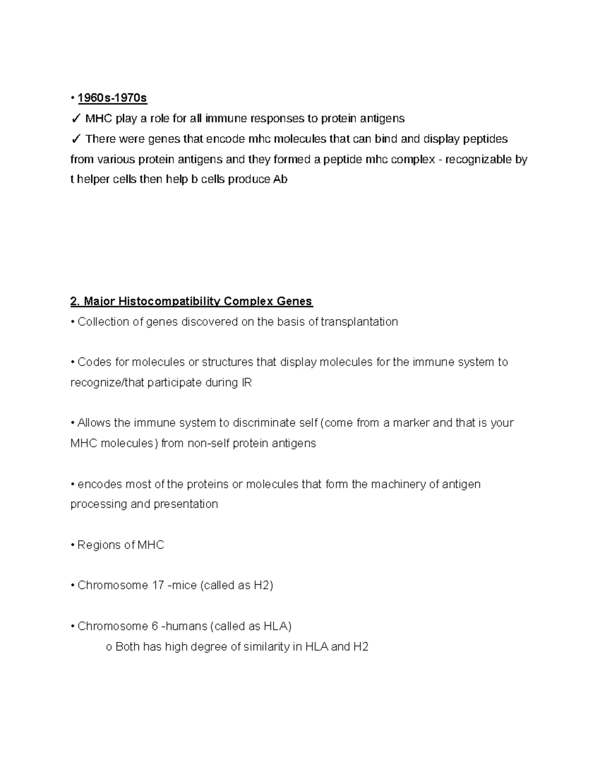 Major Complex notes part 3 1960s1970s MHC play a