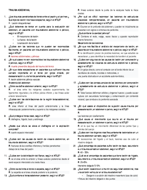 Choque - ATLS - Advanced Trauma Life Support - CHOQUE 1. ¿Cuál es el ...