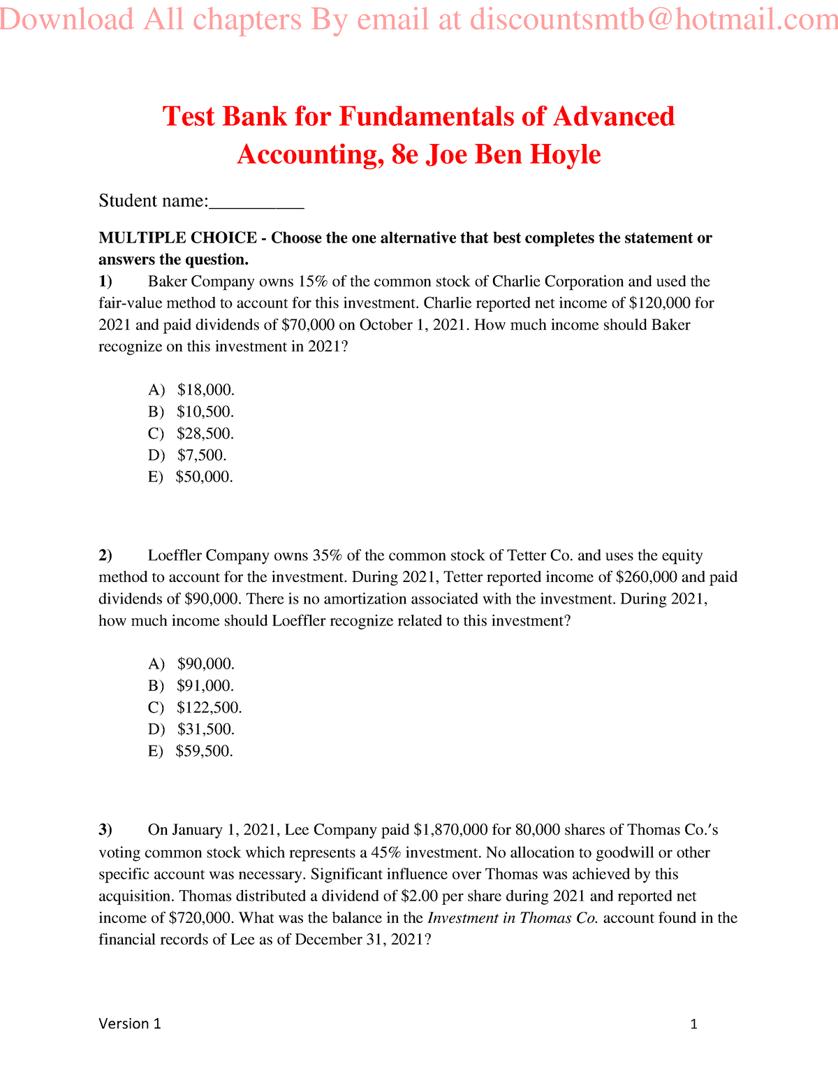 fundamentals-of-advanced-accounting-8e-joe-ben-hoyle-test-bank-all