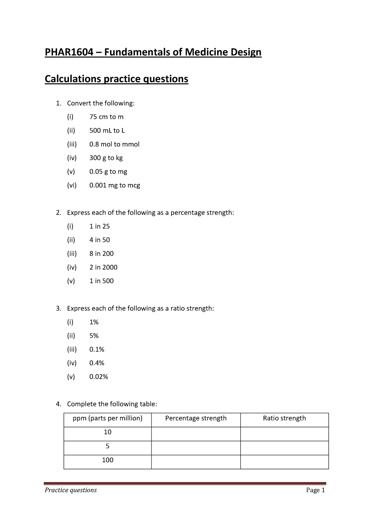 phar 1004 case study quiz 1