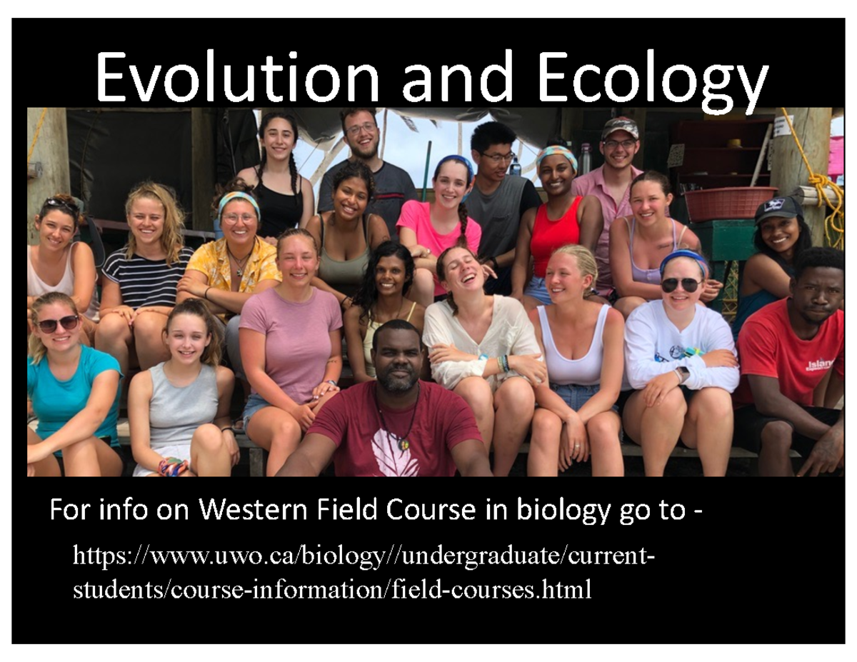 Lecture - Part II - Evol&Ecol & Part 1 Life History post - Evolution ...