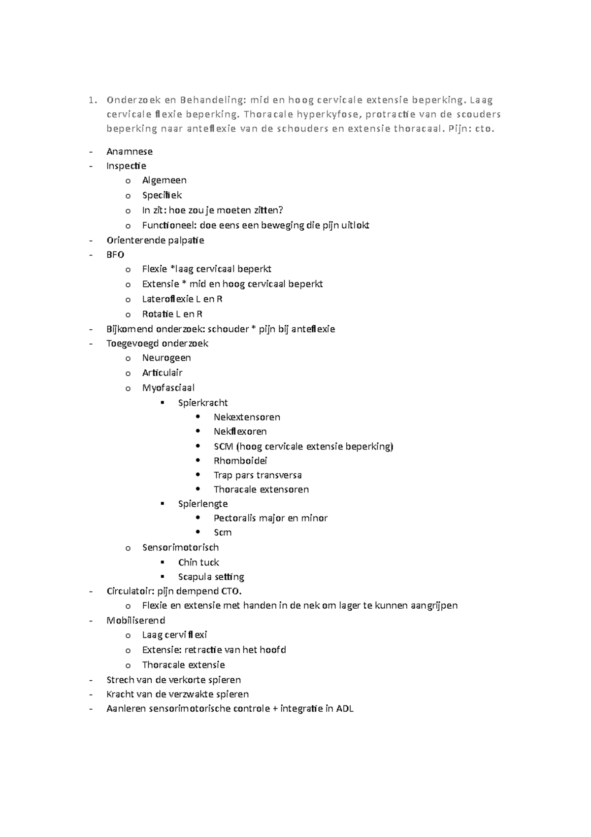 Opgeloste casussen - voorbeeld cassusen opgelost - 1. Onderzoek en ...