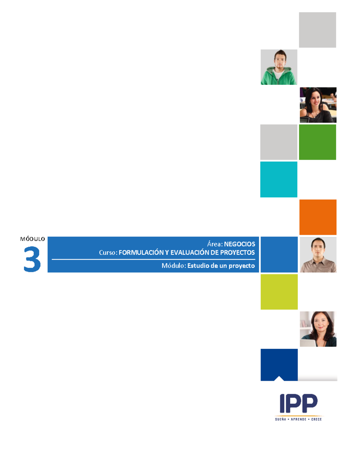 M3 - Formulación Y Evaluación De Proyectos - 3 ¡rea: NEGOCIOS Curso ...