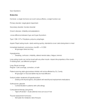 N316 Pathophysiology:Pharmacology Final Study Guide - N316 ...