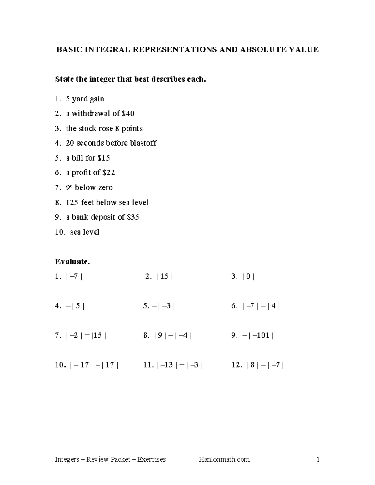 Resource 1267 - b h hj hv - BASIC INTEGRAL REPRESENTATIONS AND ABSOLUTE ...