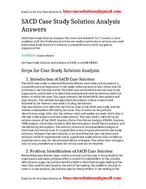 Solutions Care Association Developing an Integrated CSR Strategy Case ...