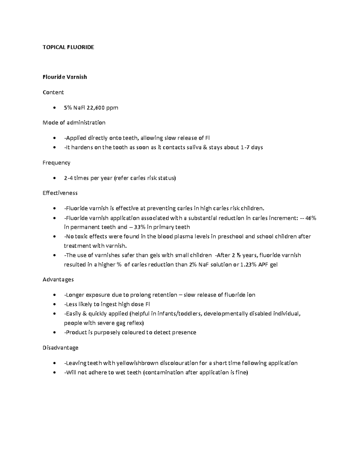 Topical Fluoride types / classification TOPICAL FLUORIDE Flouride