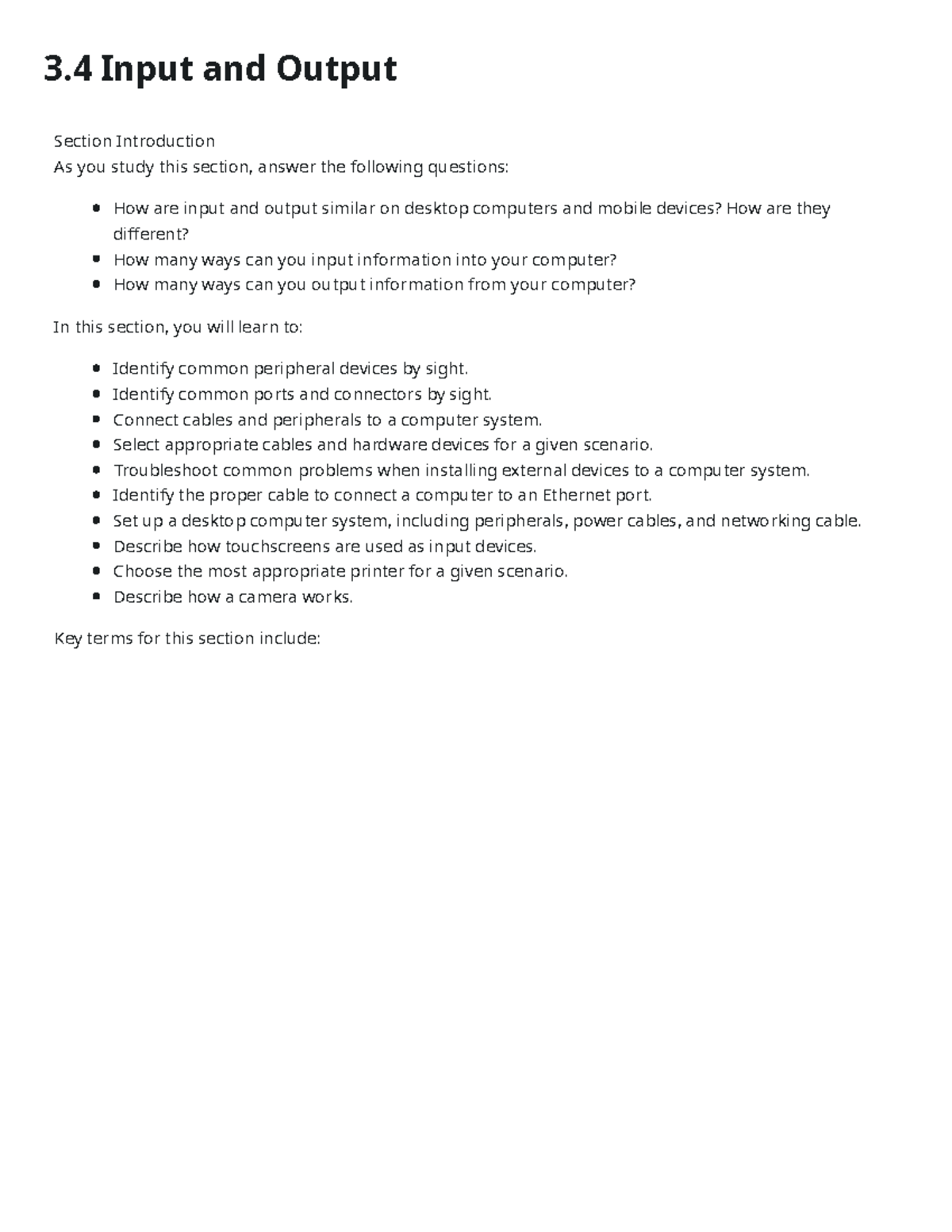 3.4 inout and output - 3 Input and Output Section Introduction As you ...