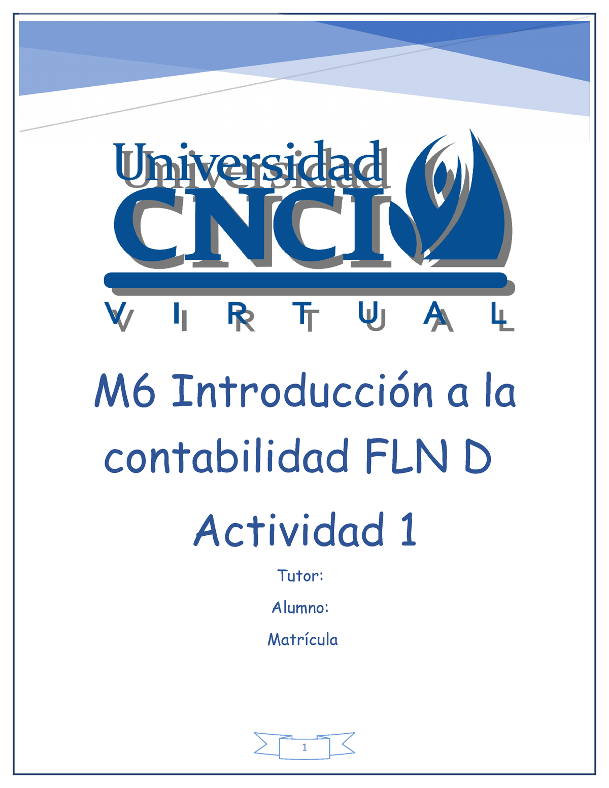 Introducción A La Contabilidad Actividad 1 Studocu - M6 Introducción A ...