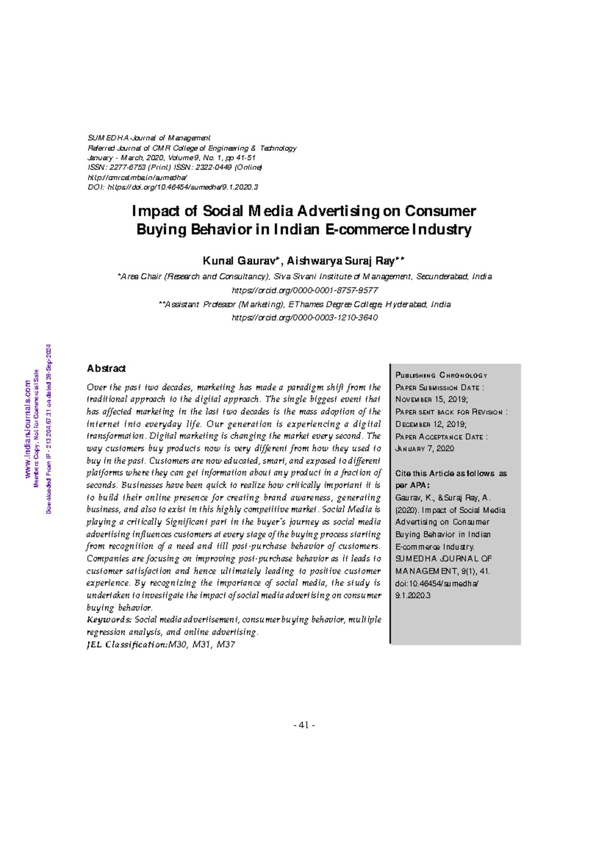 Impact of Social Media Advertising on Consumer Buying Behavior in the ...