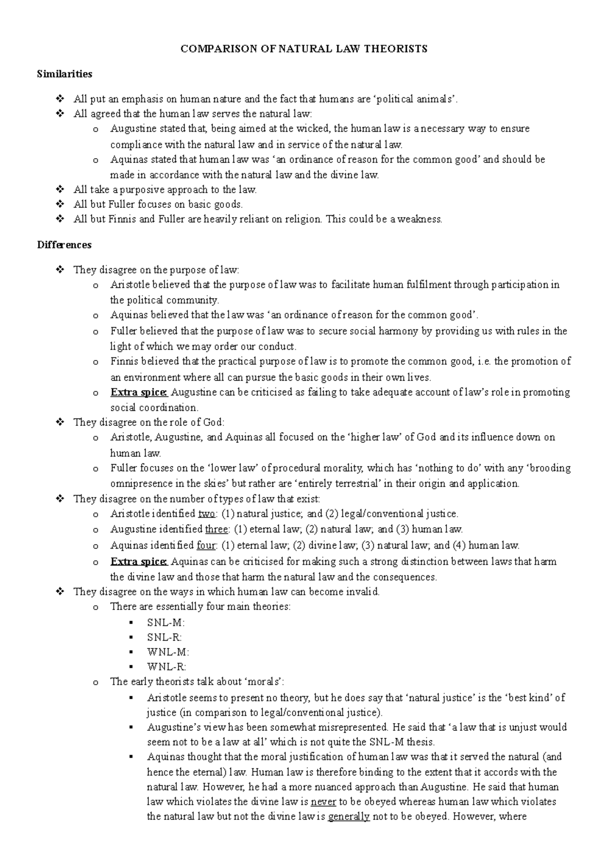 comparison-of-natural-law-theorists-comparison-of-natural-law