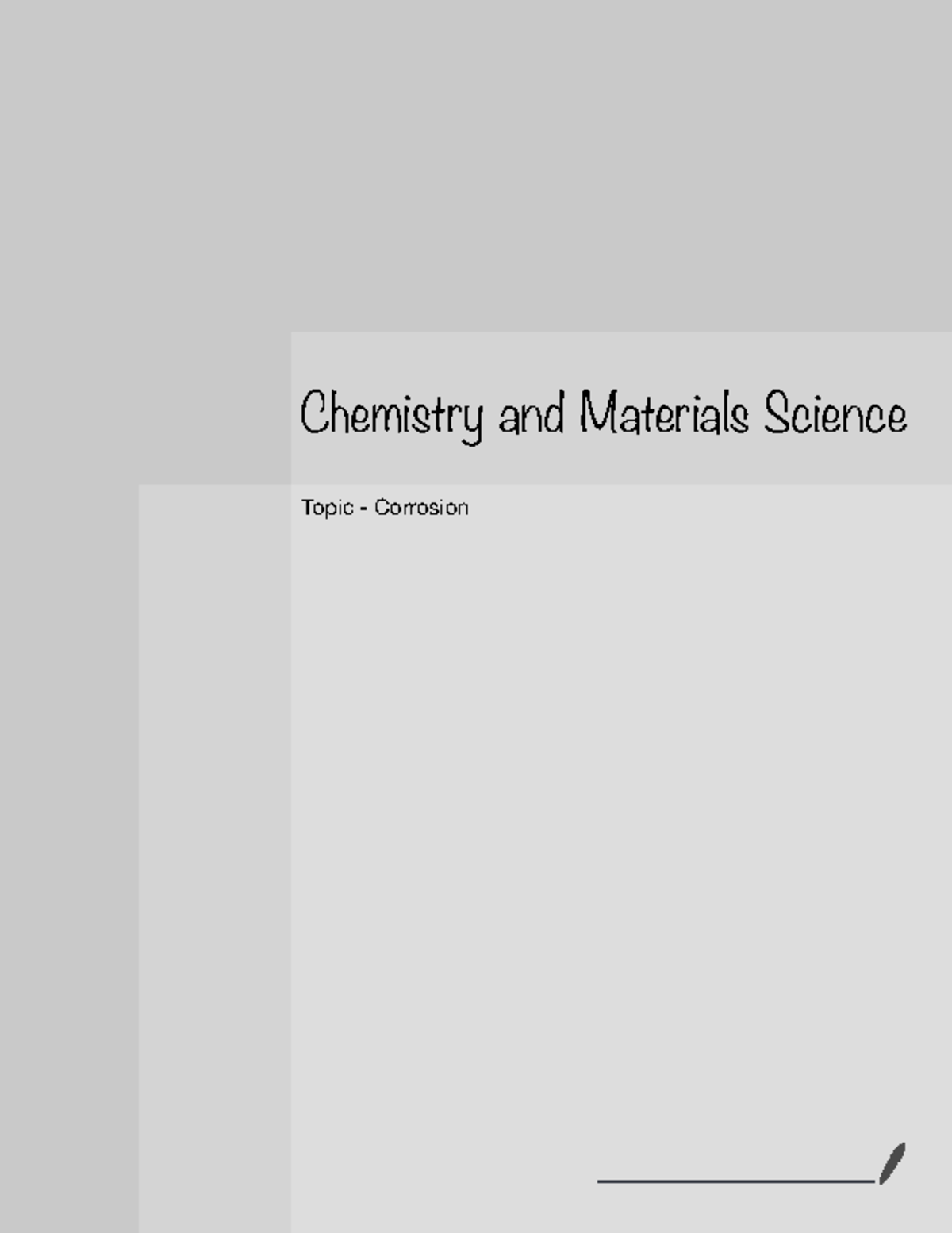 Corrosion - Chemistry and Materials Science Topic - Corrosion Topic ...