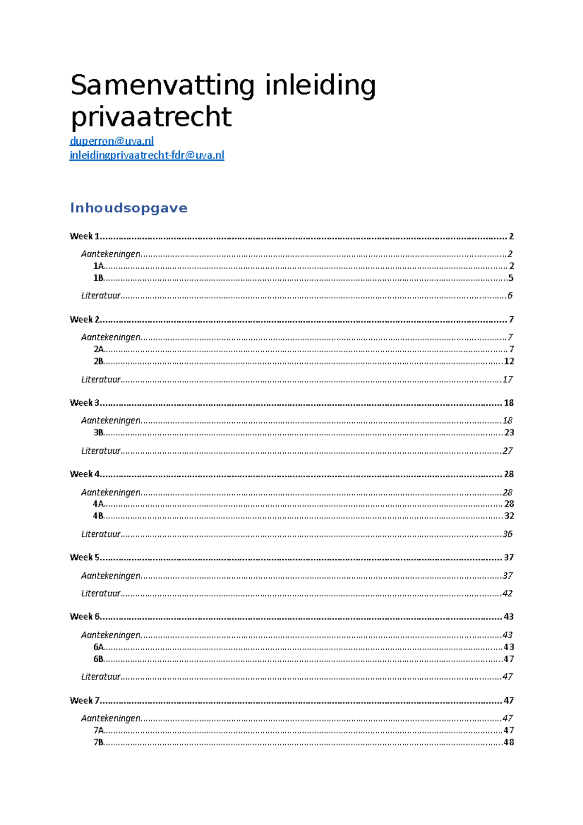 Samenvatting Inleiding Privaatrecht - Samenvatting Inleiding ...