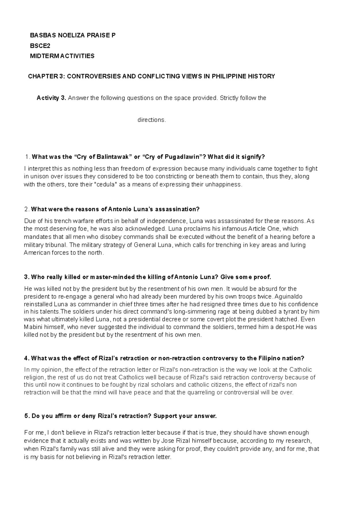 Chapter 3-4 Basbas RPH- Midterm- Activities-1 - BASBAS NOELIZA PRAISE P ...