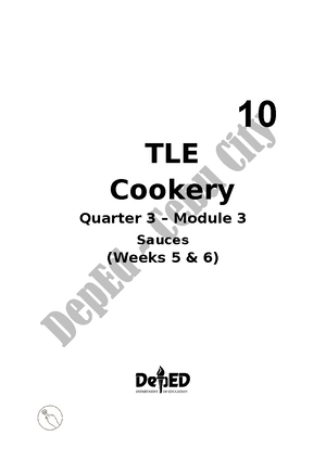 TLE-Cookery 10 Q3M4Weeks 7 8 Passed No AK-1 - 10 TLE Cookery Quarter 3 ...