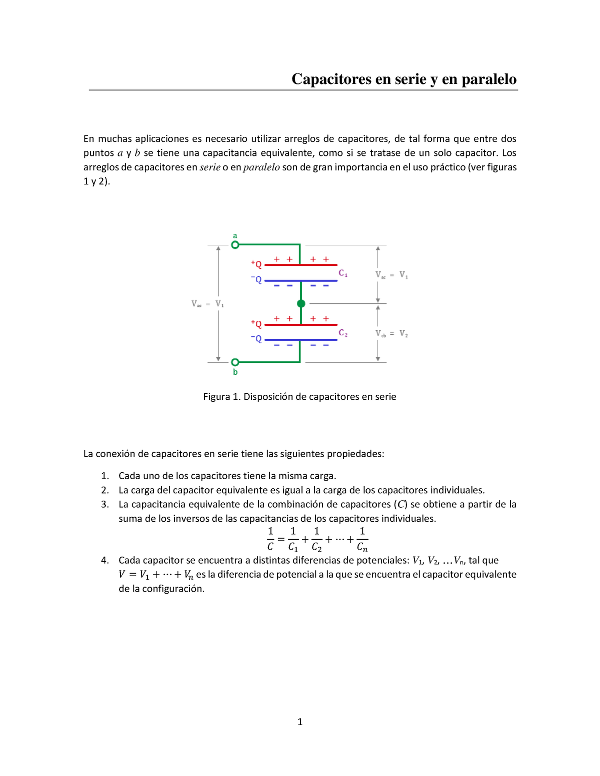 Capacitores En Serie Y En Paralelo - Los Arreglos De Capacitores En ...