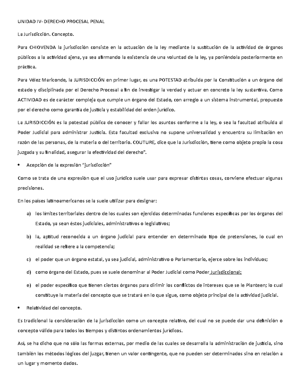 Unidad 4 - Dcho. Procesal Penal - Dr. Balladini - UNIDAD IV- DERECHO ...