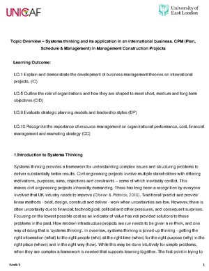 Topic Overview – Management principles in the global engineering and ...