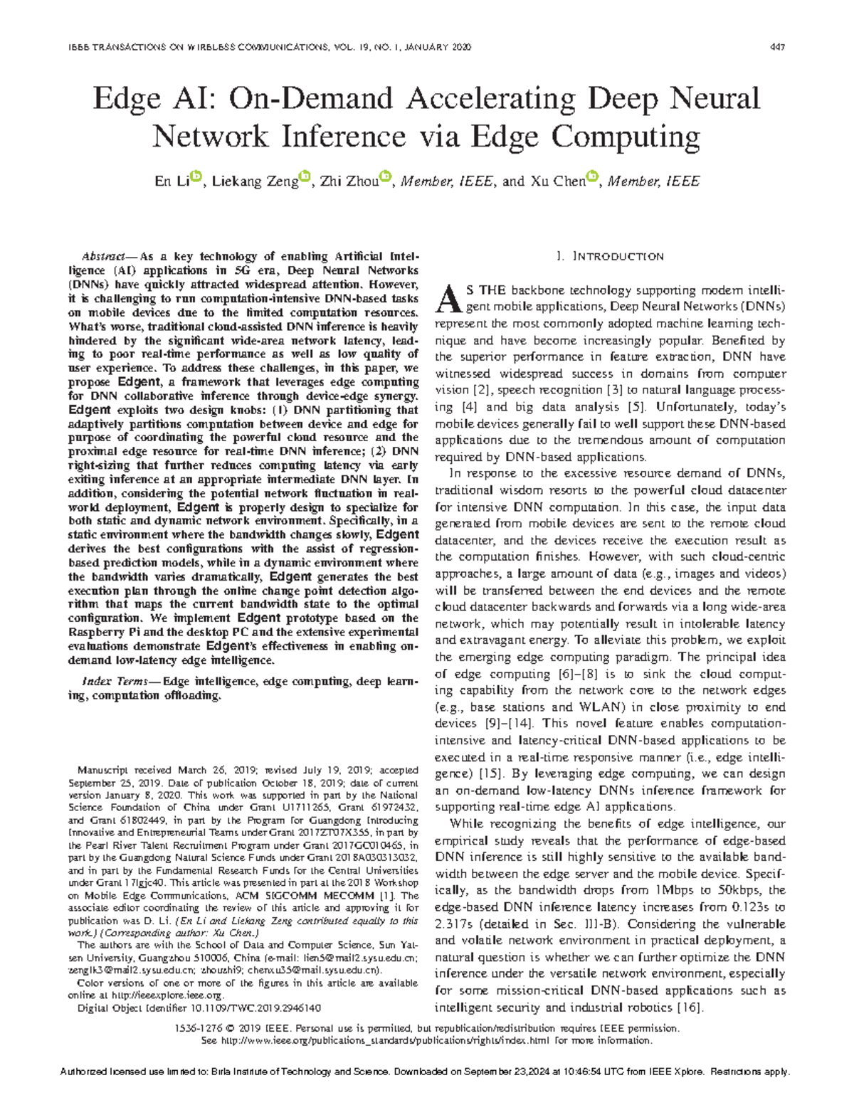 Edge AI On-Demand Accelerating Deep Neural Network Inference via Edge ...