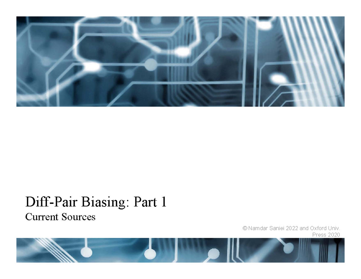 4- 3230-Current Sources - Diff-Pair Biasing: Part 1Current Sources ...