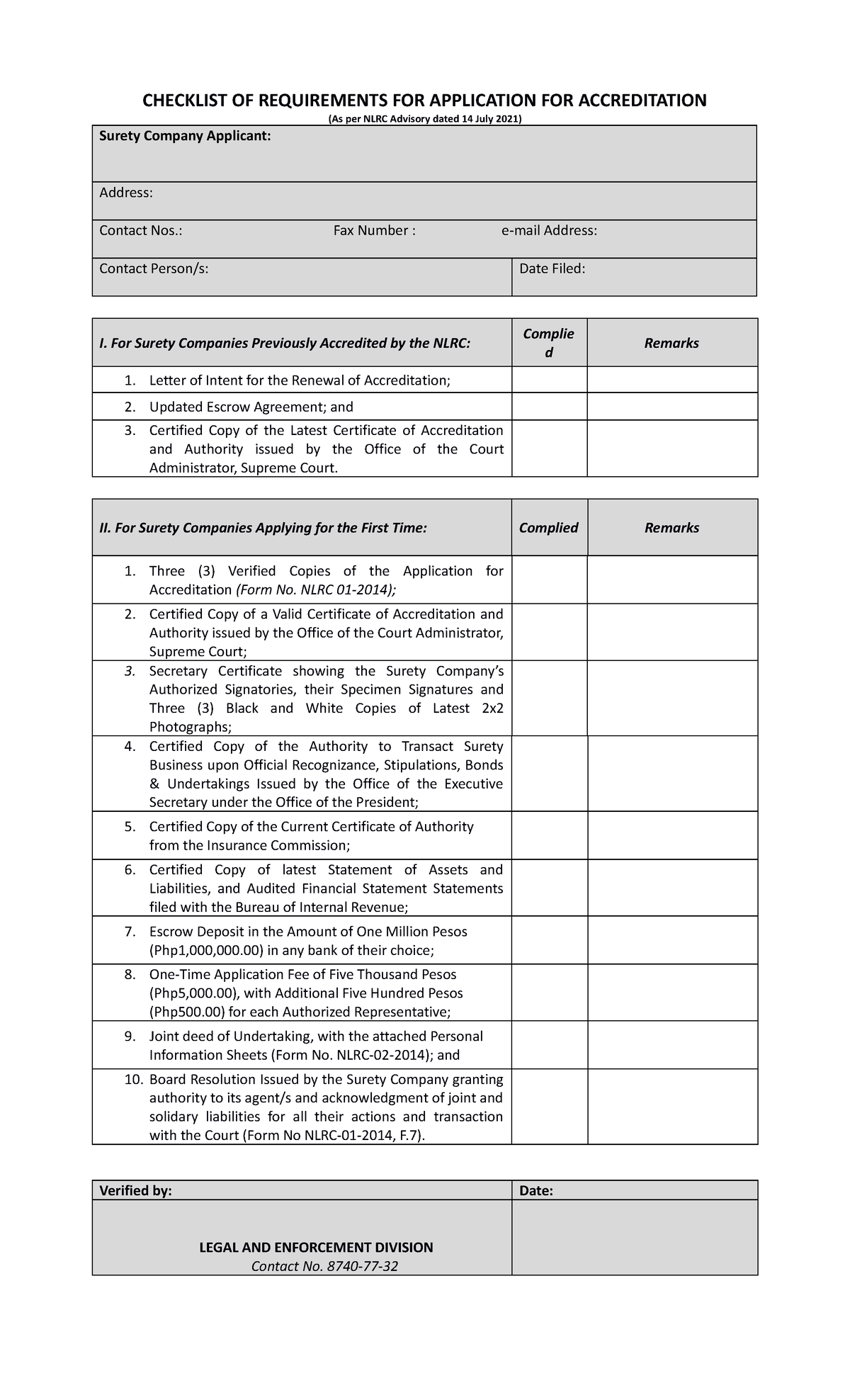 Aaaasf Standards And Checklist