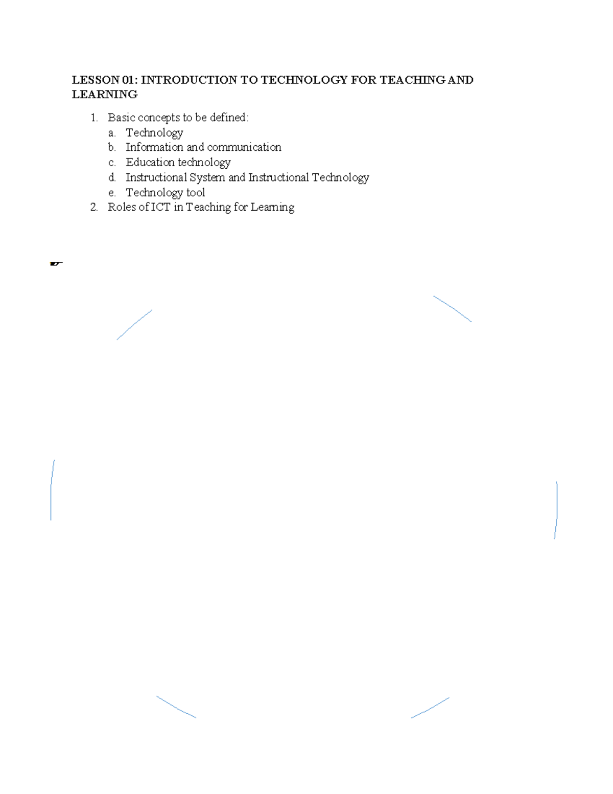 Lesson 01 - LESSON 01: INTRODUCTION TO TECHNOLOGY FOR TEACHING AND ...