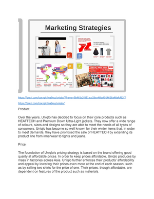 Marketing Strategy of Uniqlo  Business Marketing Strategy