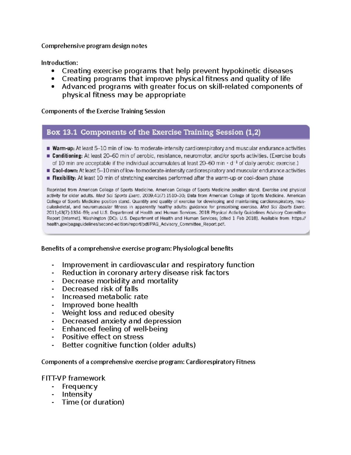 Comprehensive program design notes - Comprehensive program design notes ...